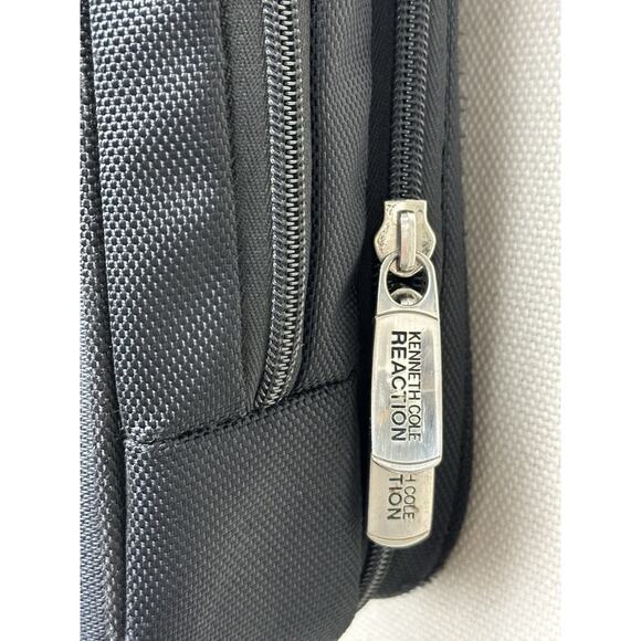 Kenneth Cole REACTION Leather Briefcase/Messenger Bag/Laptop Case Mens Carry On - Picture 3 of 16